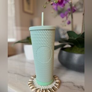 Authentic STARBUCKS ✨Collector’s Piece✨Asia Edition Mint Studded ColdCup 24 Oz